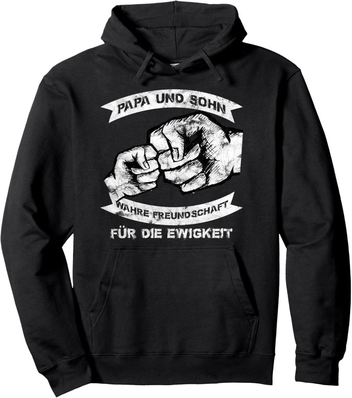 Papa & Sohn Wahre Freundschaft für die Ewigkeit Geschenk Pullover Hoodie