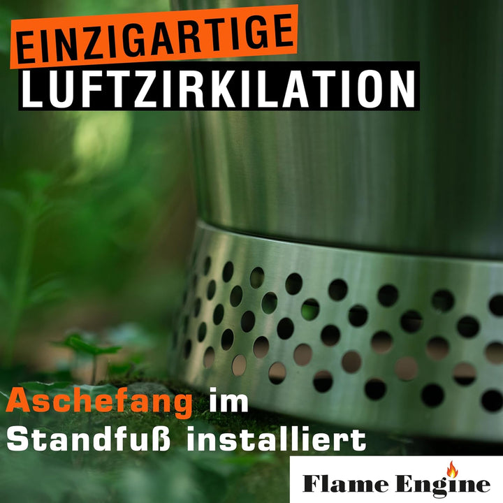 Feuerschale rauchfrei - DM 50 cm Edelstahl Grill Feuerschalen für den Garten - Feuertonne Feuerschal