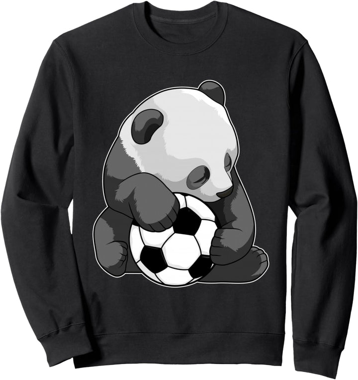 Panda Fussball Fussballspieler Sport Sweatshirt