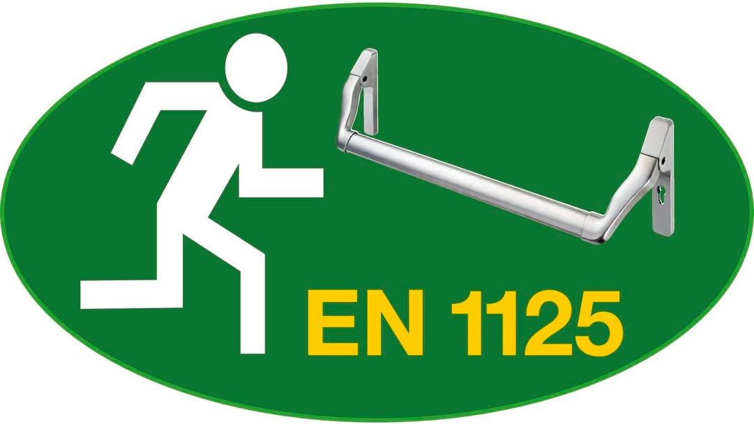BKS RR-Panikschloss 18200, Pz Gel. Links,9mm geteilter Nuss, Dorn 35mm, Entf.92mm Stulp 24x270mm kan