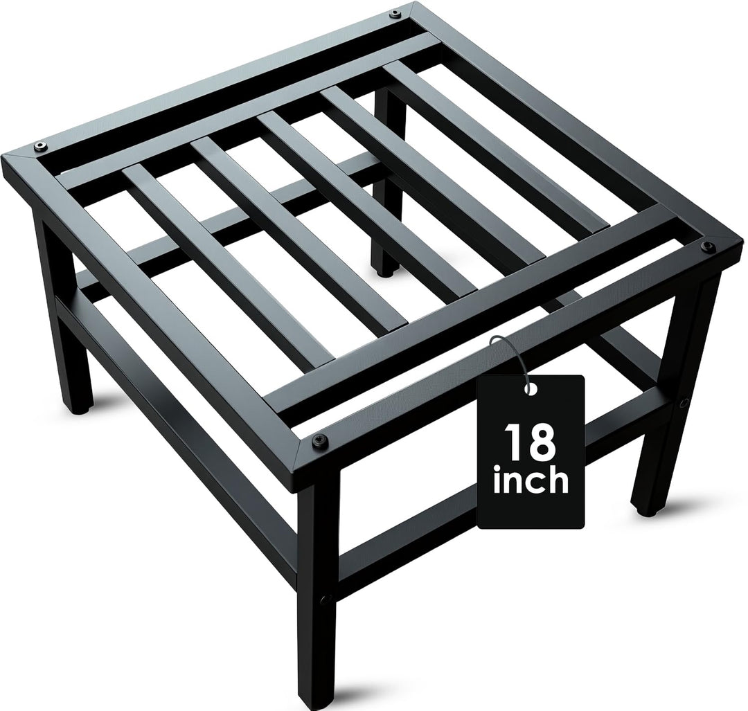 Metall Pflanzenständer, 46cm Schwarz Schwerlast Blumenständer Blumenhocker Pflanzenhocker,Rostfest B