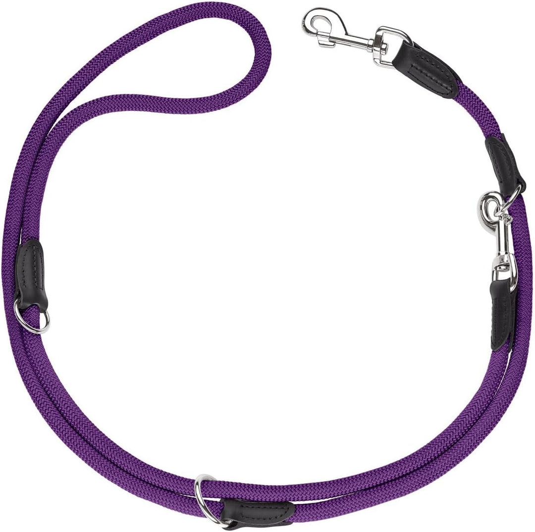 HUNTER Freestyle Verstellbare Führleine für Hunde, robust, wetterfest, 1,0/200 cm, violett 1,0 x 200