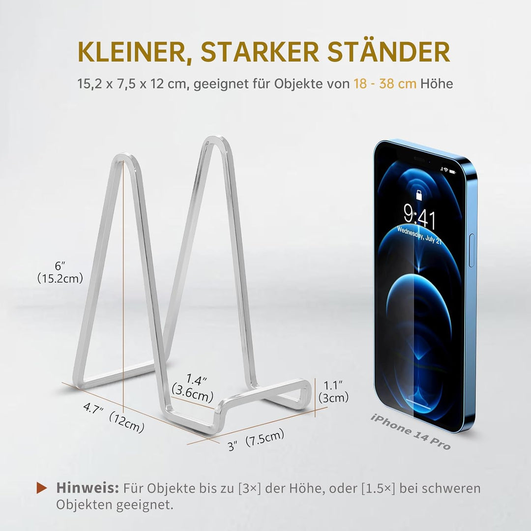 Staffelei Aufsteller Teller Ständer Metall - 3 Stück Tellerständer - Deko Tellerhalter - Dekoteller