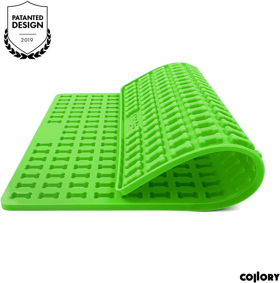 Collory® Mini Knochen (2cm) Silikon Backmatte, Backform für mini DIY Hundekekse und Leckerlis, Knoch