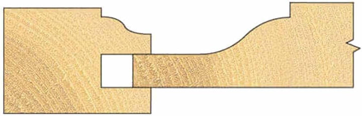 Trend CraftPro Paneeltürenfräsersatz Ogee, 12 mm Schaft, Hartmetallbestückt, CR/PDS1X12MMTC