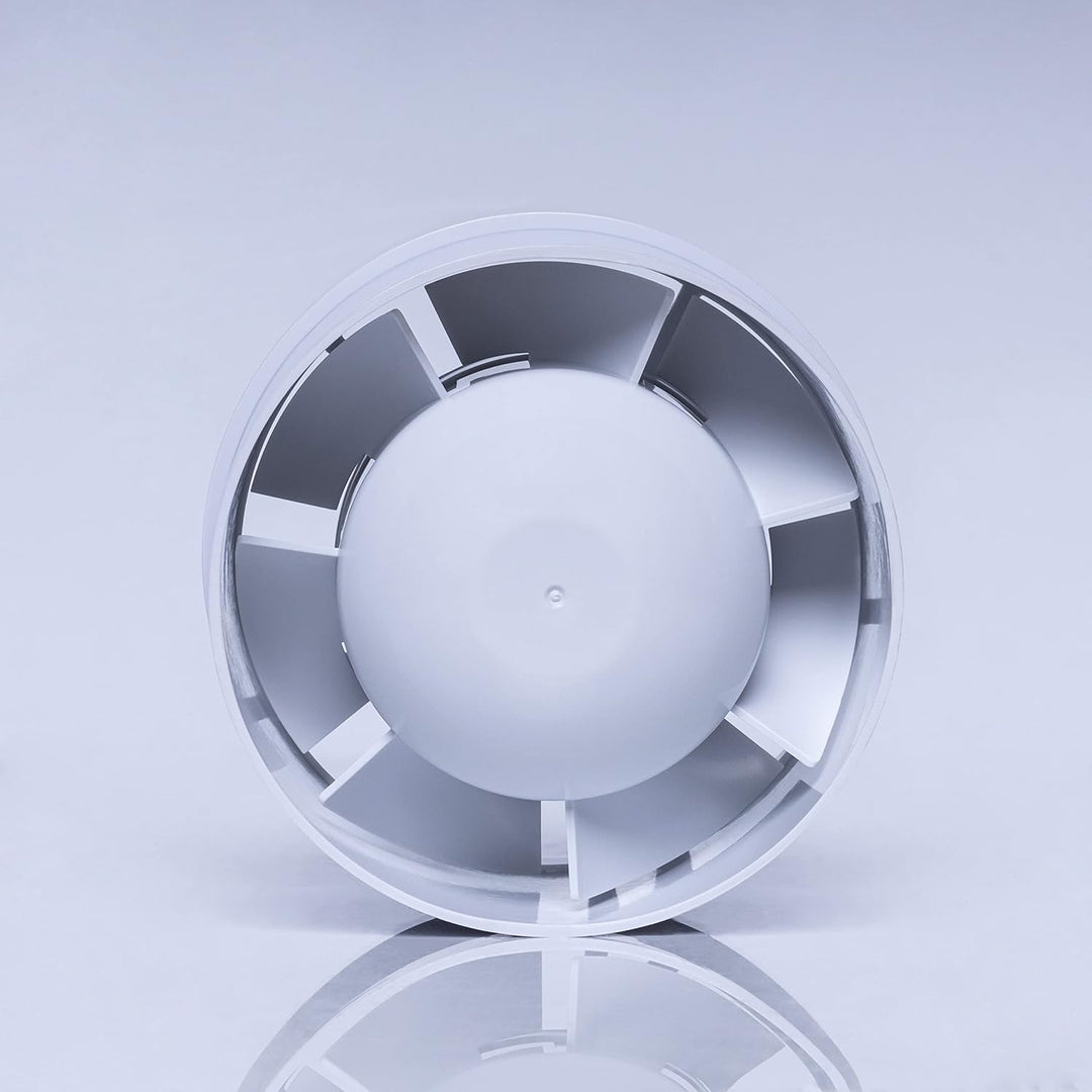 STERR IDM100 Rohrventilator 100 mm - Rohrlüfter - Hohe Qualität - Leise - Für Bad WC - Küche - Gewäc