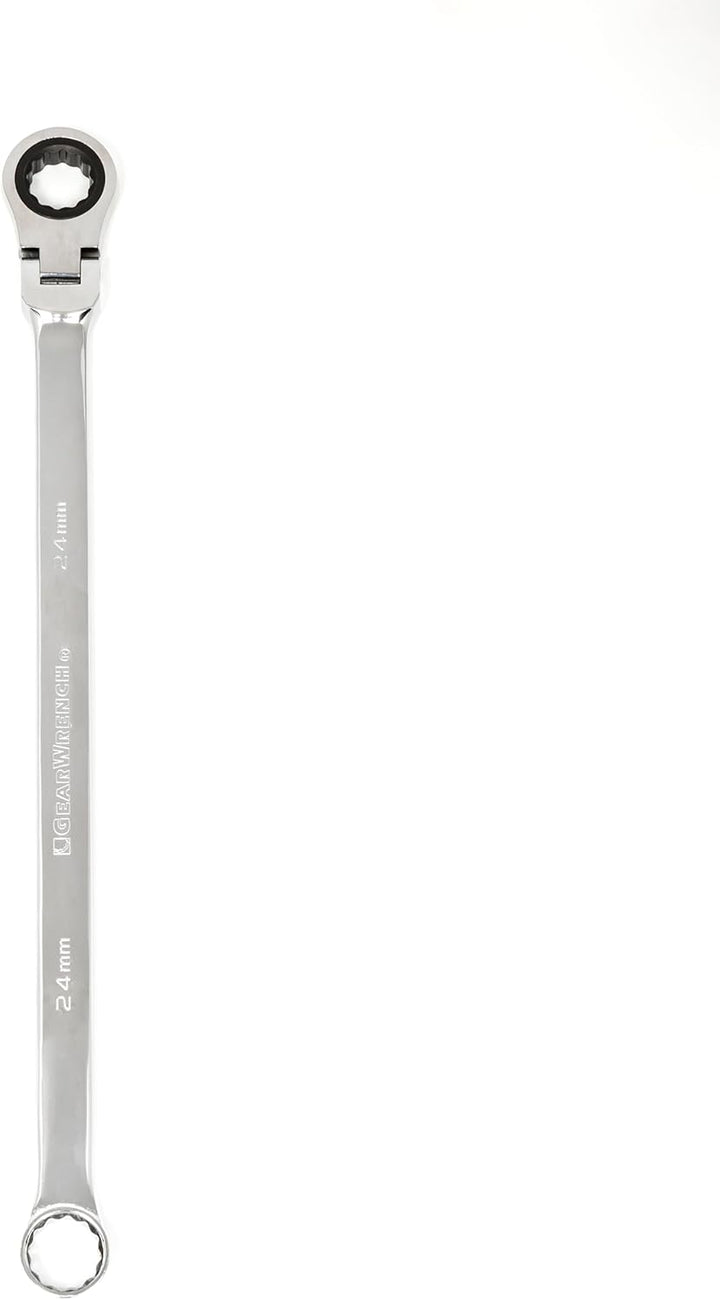 GEARWRENCH Getriebe 12 Stück XL Flex Head Doppelkasten-Ratschenschlüssel, 24 mm – 86024, Schwarz 24m