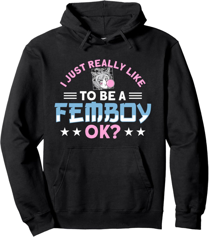 Femboy Anime Crossdressing Cosplay Pullover Hoodie