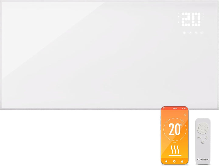 Klarstein Infrarotheizung mit Thermostat, 770W Elektroheizung, Smart Home Bild-Infrarotheizung zur W
