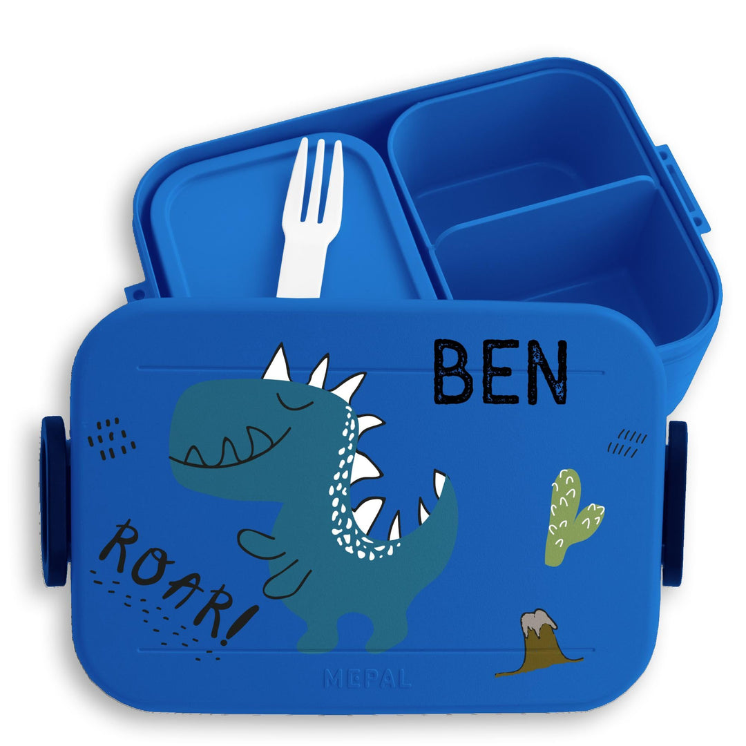 Bento Box Midi für Mepal Bentobox - Kinder Dino Brotbox Dinosaurier Lunchbox Dinosaurus Vesperdose D