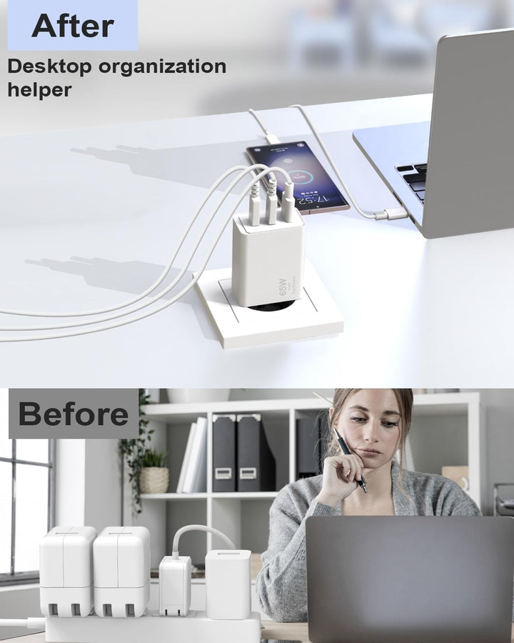 65W USB C Ladegerät, Schnellladegerät 2.0 für Samsung Galaxy S23, S23 Ultra, S22, S22 Ultra, Tab S9+