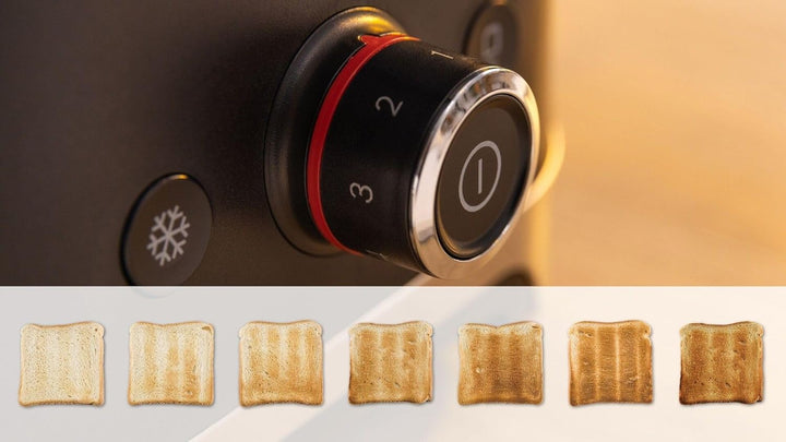 Bosch TAT4M223 Toaster 2 Scheiben 950 W schwarz Edelstahl