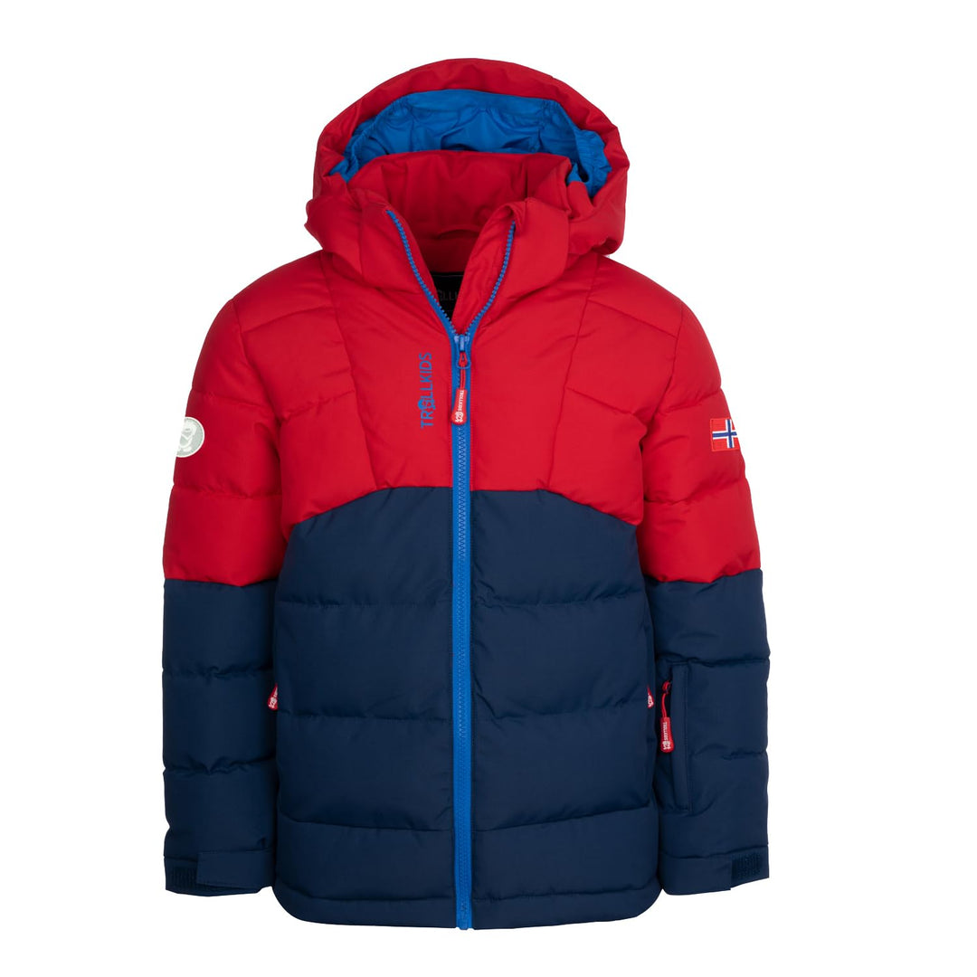 Trollkids Winterjacke Gryllefjord 92 Hellrot/Blau, 92 Hellrot/Blau