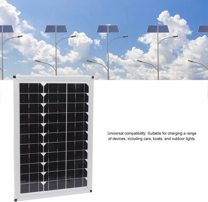 100W Solar Panel Kit E mit 20A 12 V 24 V Controller für das Camping des Autos