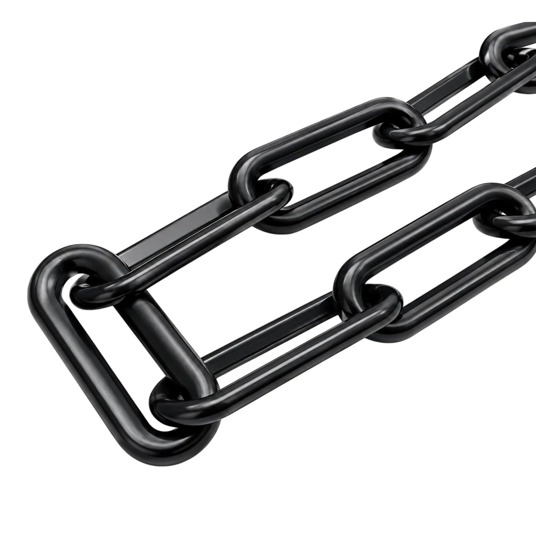 4,80m Regenablaufkette 10mm Kunststoff Regenkette Schwarz Ablaufkette Tropfkette Wasserkette