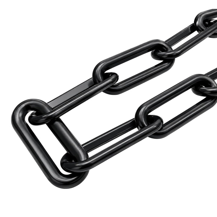 4,80m Regenablaufkette 10mm Kunststoff Regenkette Schwarz Ablaufkette Tropfkette Wasserkette