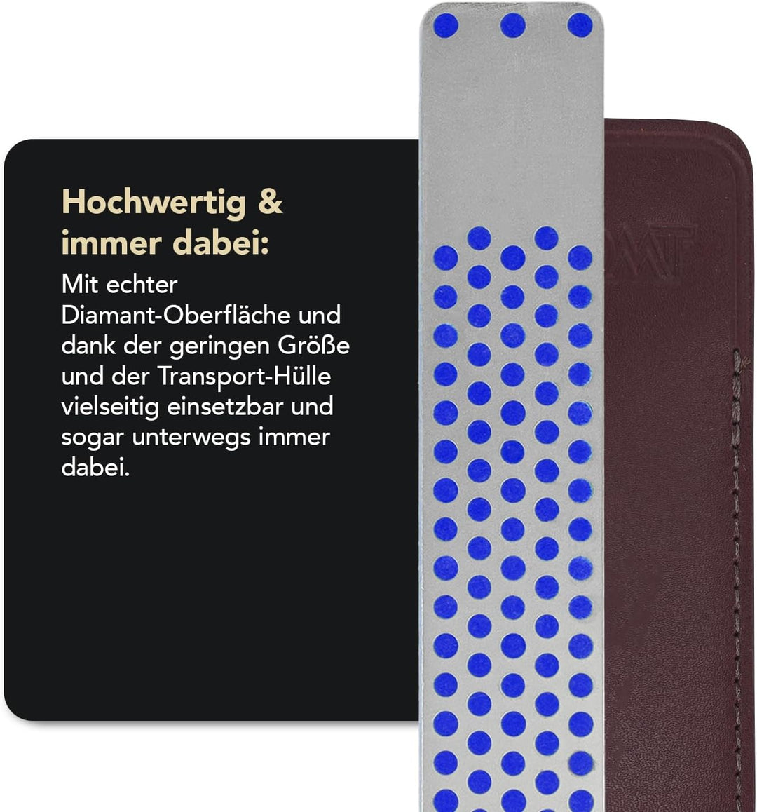 DMT Mechaniker Diamant-Schärfstein 11 cm / 4 Zoll mit 2,5 cm durchgehender Diamantoberfläche, grob,