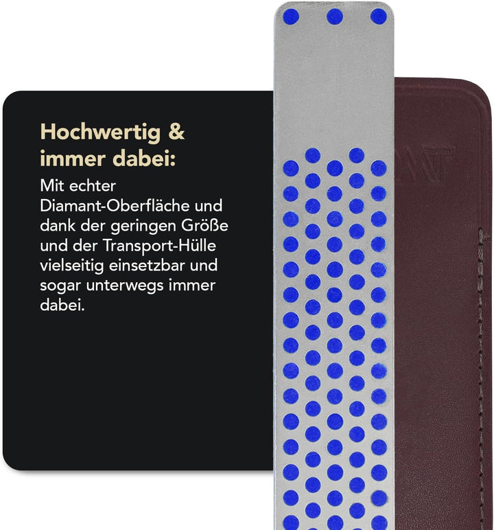 DMT Mechaniker Diamant-Schärfstein 11 cm / 4 Zoll mit 2,5 cm durchgehender Diamantoberfläche, grob,