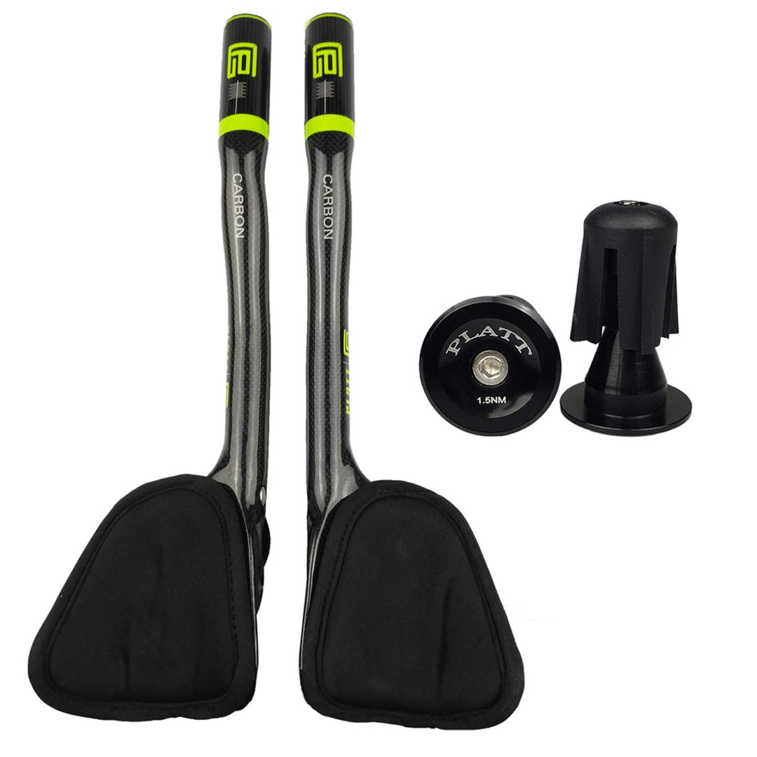 PLATT Fahrradlenker 31,8 Carbonlenker Renn/Triathlonlenker Aerobar Lenkeraufsatz Tri Bar, 3K Glossy
