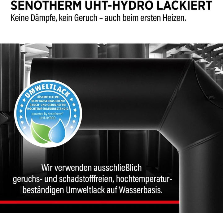 Bertrams 198116 Winkelbogenset 3-teilig, 2mm senotherm UHT-Hydro lackiert schwarz, durchmesser