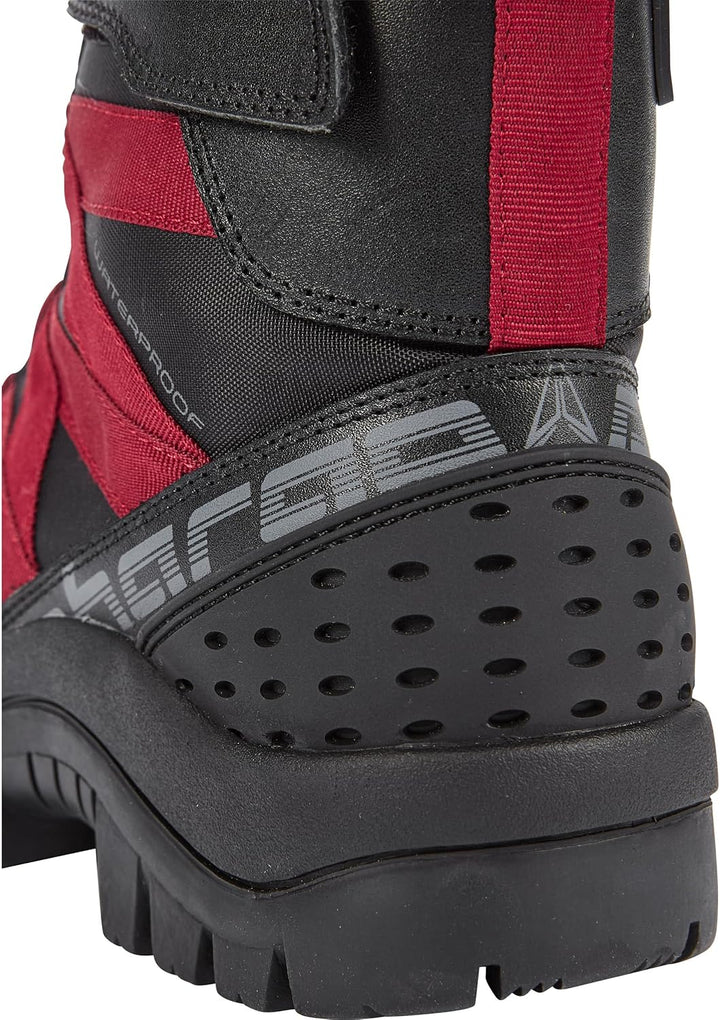 Pharao Siljan WP Damen Motorradschnürstiefel - Wasserdicht - Kurz - Schwarz, Schwarz 40 EU