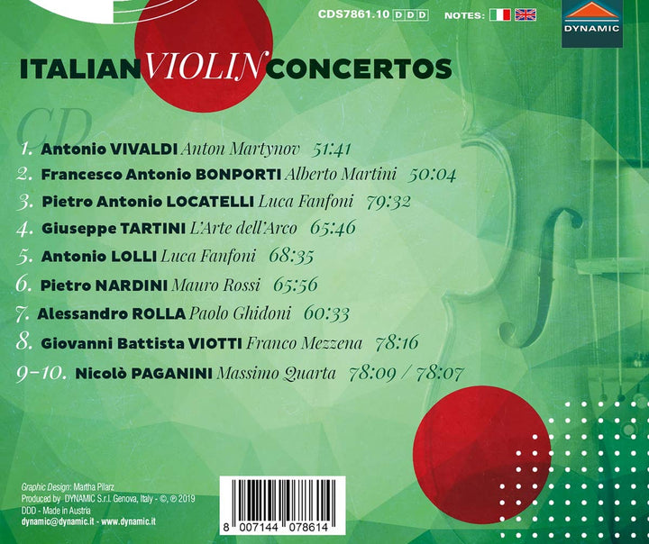 Italian Violin Concertos, Audio-CD