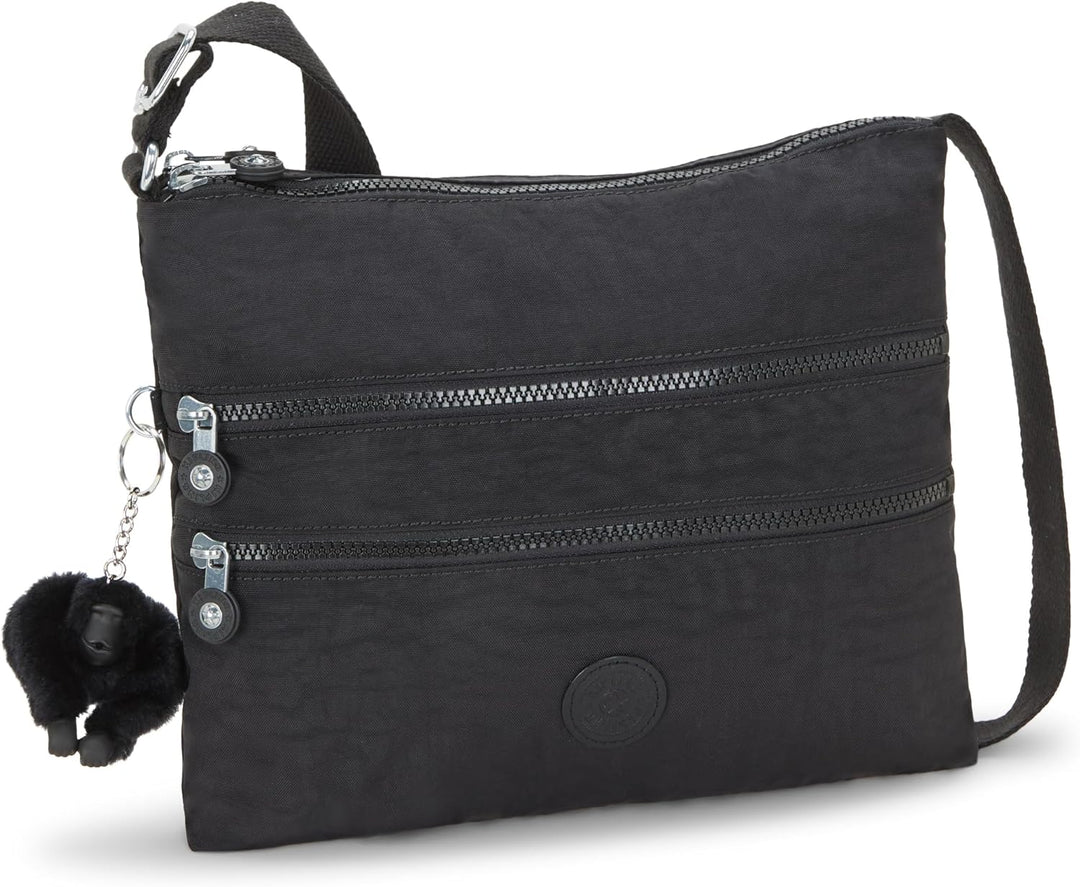 Kipling Damen Alvar Crossbody, Black Noir, Black Noir