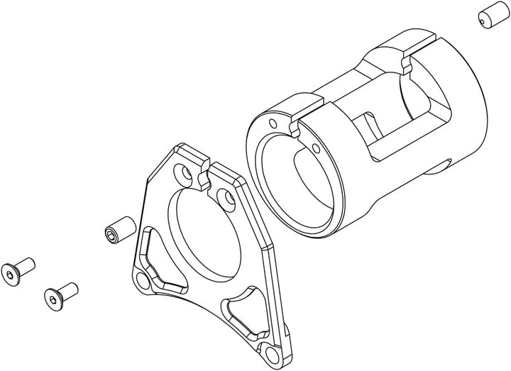 windmeile | Lekkie PF30 Adapter Kit, Rot, für Bafang BBS01/02/HD, zum Einbau der Lekkie Kurbeln bei