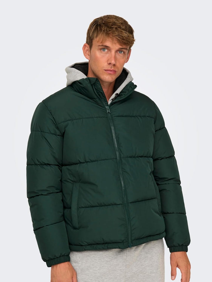Only & Sons Male Daunenjacke ONSMELVIN Daunenjacke XL Darkest Spruce, XL Darkest Spruce