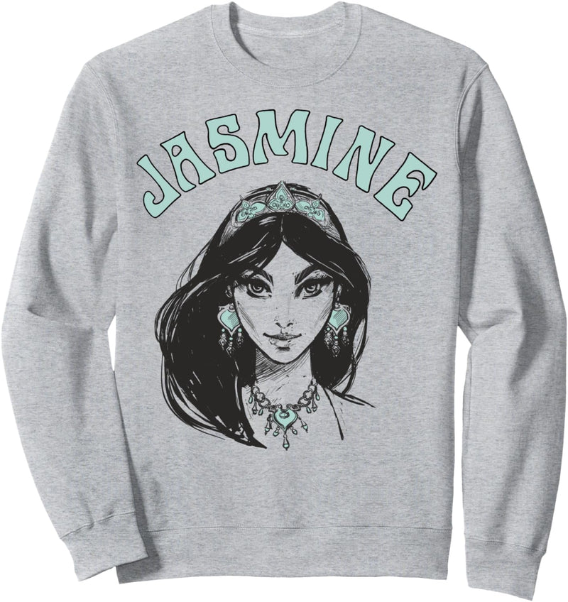 Disney Aladdin Live Action Jasmine Title Sketch Portrait Sweatshirt