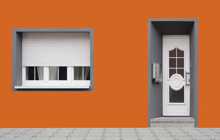 RyFo Colors Silikonharz Fassadenfarbe Lotuseffekt Trend Orangetöne Aprikose 3l - bunte Fassadenfarbe