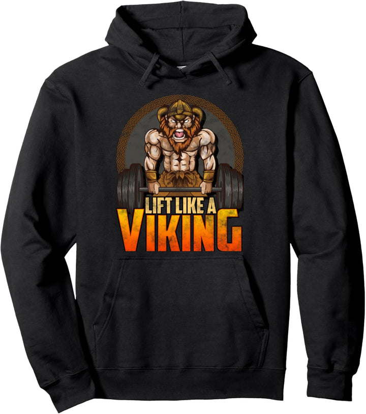 Hebe wie ein Wikinger! Bodybuilding Pullover Hoodie