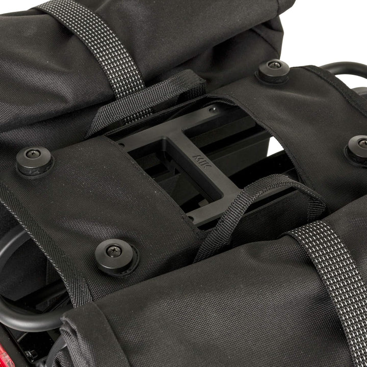AGU H2O Roll-Top Doppelte Fahrradtasche II Urban MIK 28 Silber, 28 Silber