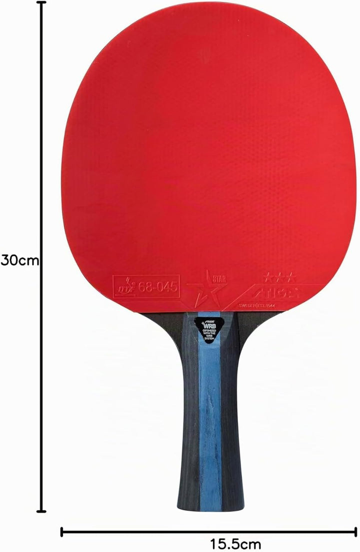 STIGA Future 3-Star Tischtennisschläger rot/schwarz Einzelbett, Einzelbett