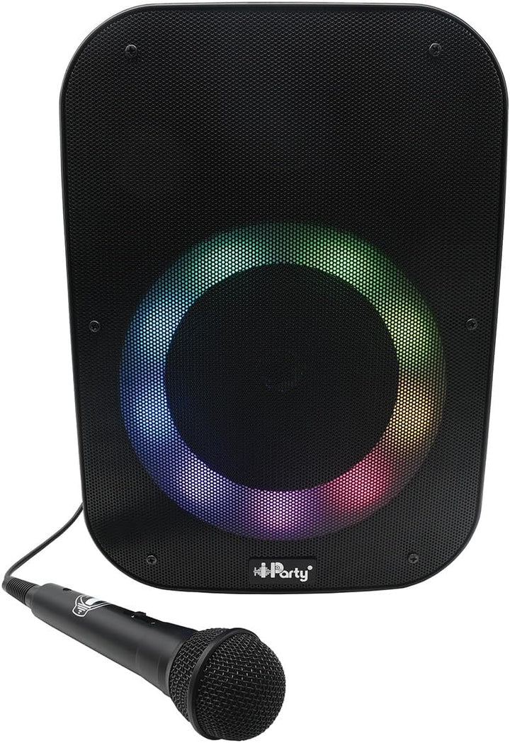 Lexibook K8210 Iparty Audio-Bluetooth, mit Lichteffekten, Mikrofon, Wiederaufladbare Batterie, Schwa