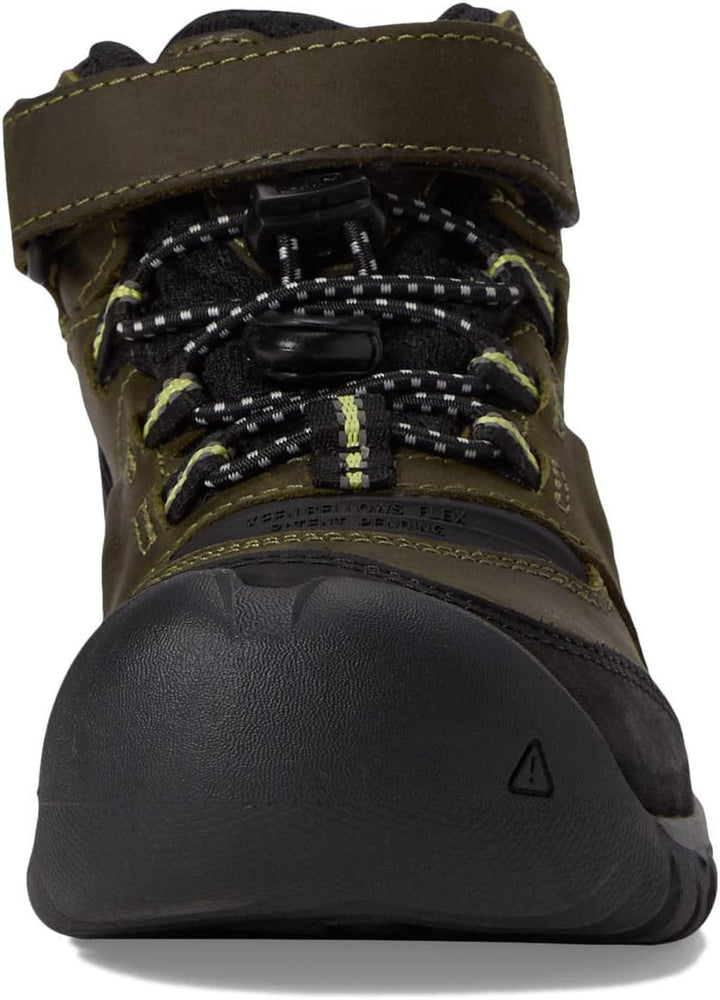 KEEN Unisex-Kinder Ridge Flex Mid wasserdichte Wanderstiefel 36 EU Dark Olive Dusky Citron, 36 EU Da