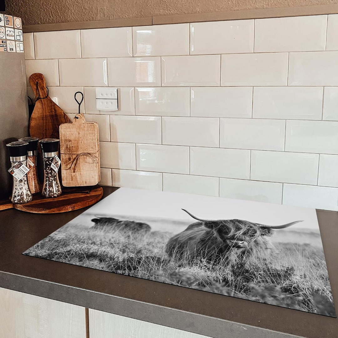 KitchenYeah© Herdabdeckplatte Einteilig Ceranfeld Abdeckplatte Küche Deko Ceranfeldabdeckung Herdabd