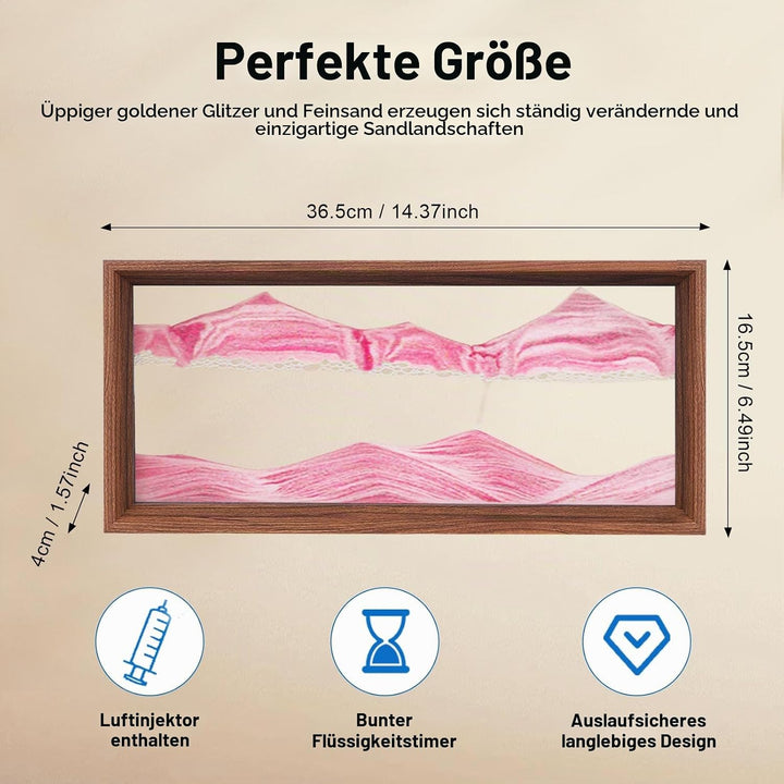 AzureLeap Sandbilder zum Drehen 3D Sandscape die Sandkunst in Tiefsee Fliessende Sandmalerei Sandbil