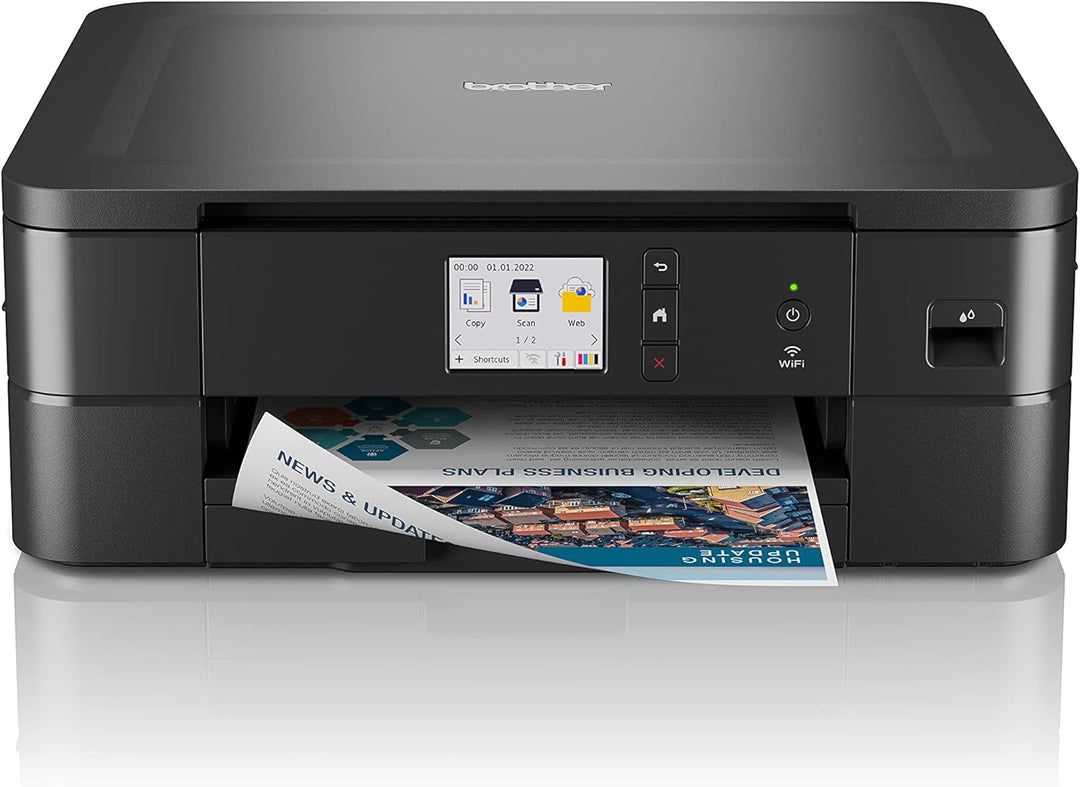 Brother DCP-J1140DW 3-in-1 Farbtintenstrahl-Multifunktionsgerät (Drucker, Scanner, Kopierer), Schwar