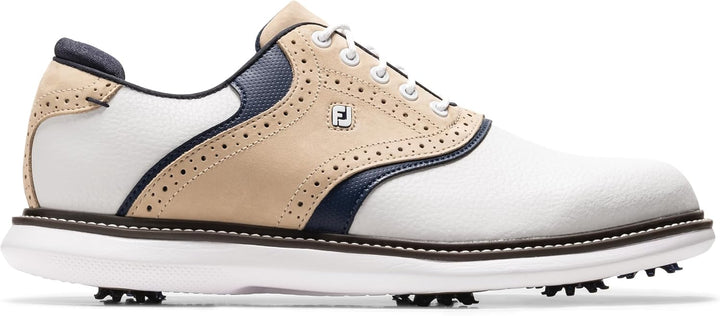 FootJoy Herren Traditionen Vorherige Saison Stil Golfschuh 41 EU Weiss Khaki Peacoat, 41 EU Wei&#xDF