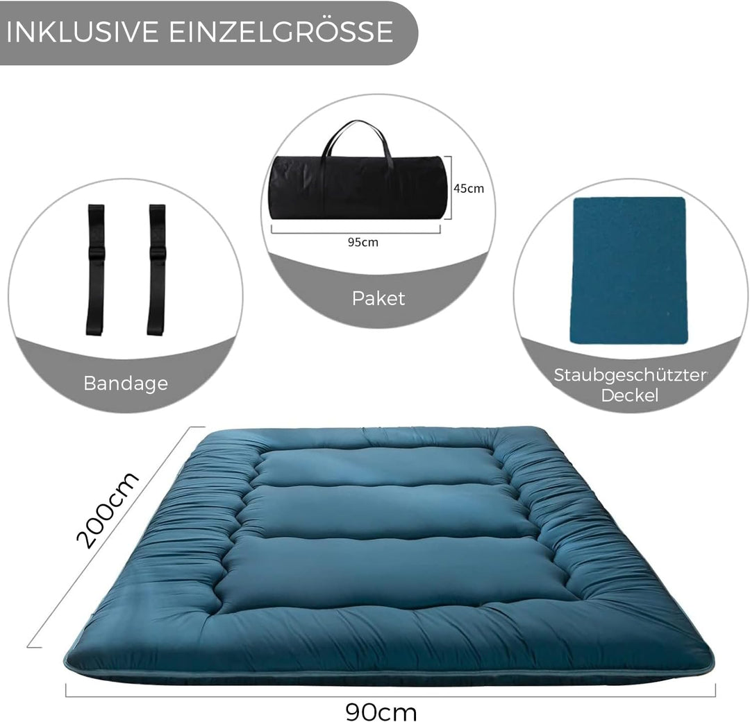MAXYOYO Klappmatratze Futon Matratze Bodenmatratze Gepolsterte Japanische Tatami Gesteppte Bett, Dic