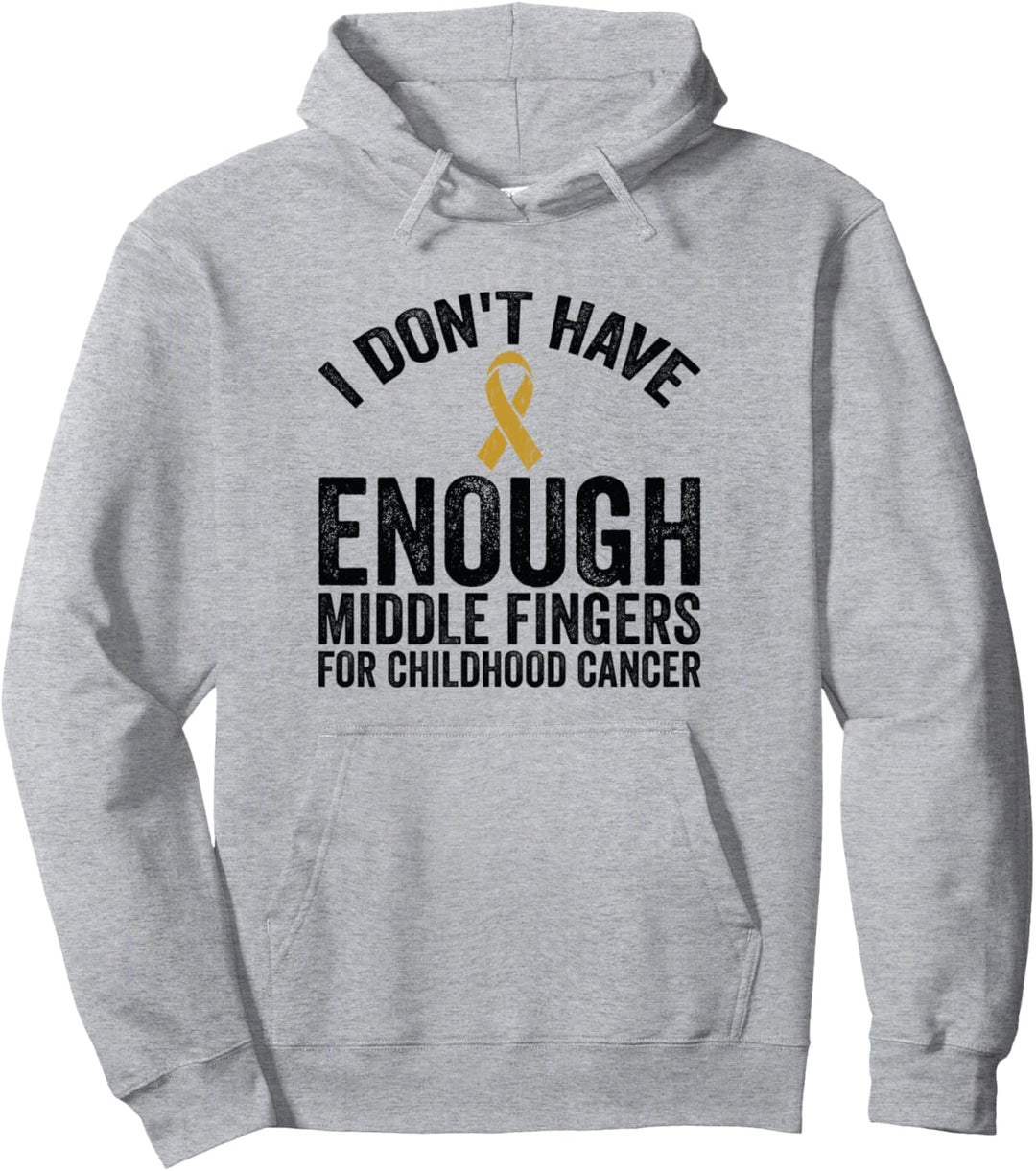 Bewusstsein – Don't Have Middle Fingers For Childhood Cancer Pullover Hoodie