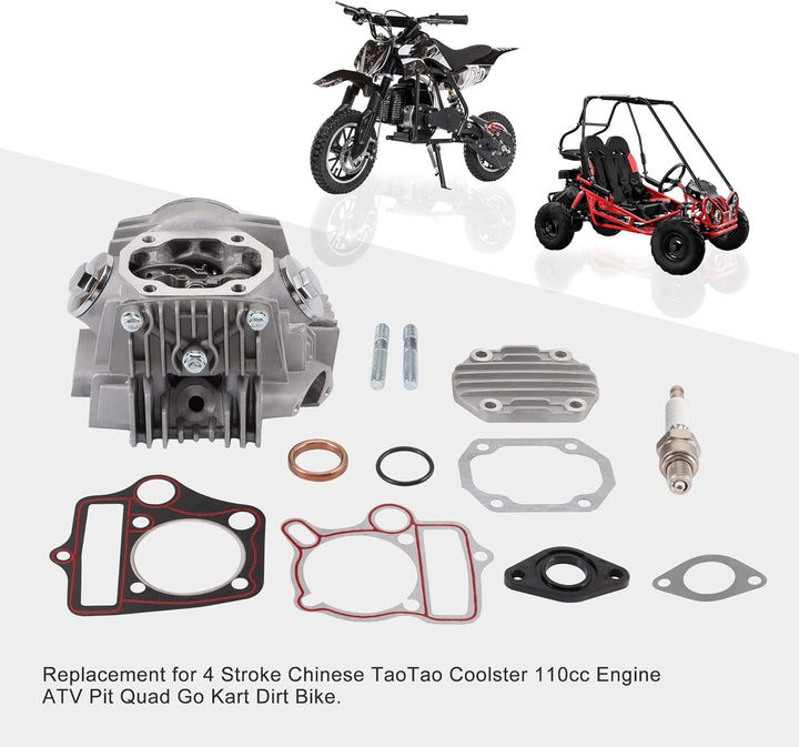 GOOFIT abgeschlossen Zylinder Kopf Zylinderkopf 110cc Engine Ersatz für ATV Go Kart and Dirtbike