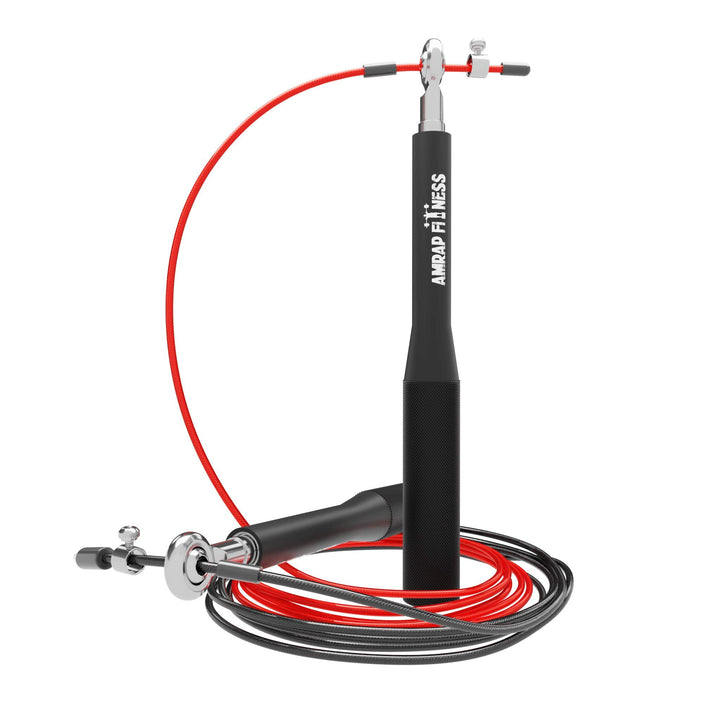 Springseil Profi mit 3D-Kugellager | Speedrope für Double-Unders mit Drahtseil | Optimal für Fitness