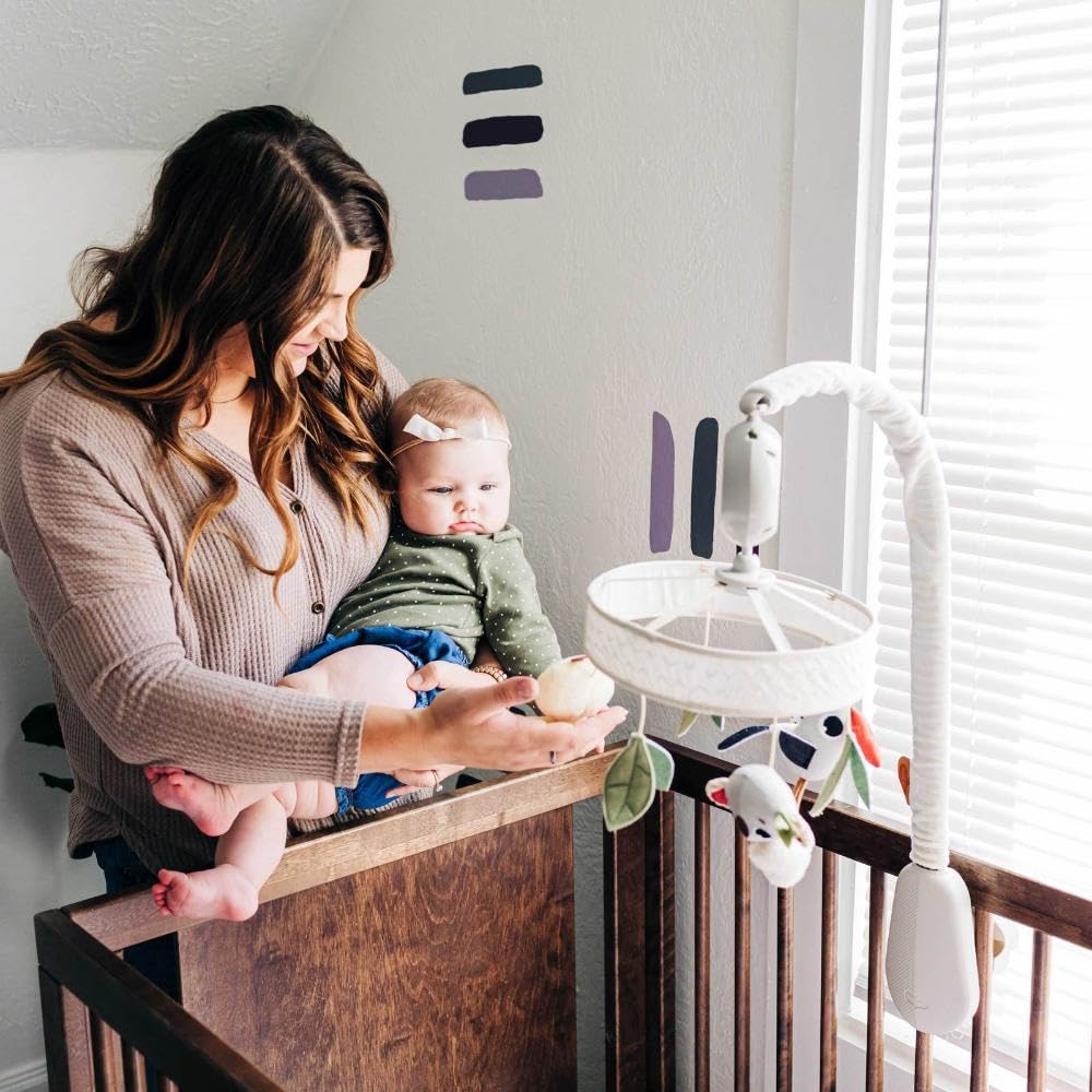 Tiny Love Boho Chic Luxe Baby-Mobile, Stylisches Mobile mit Beruhigenden Melodien, Timer und LED Lic