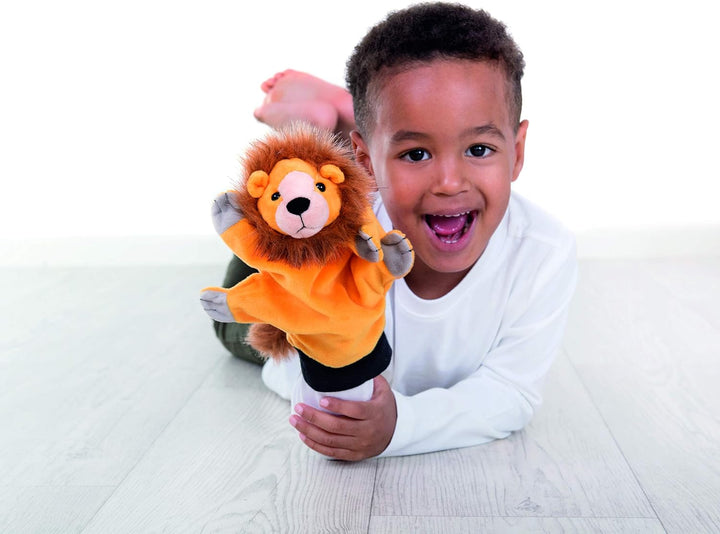 Beleduc 40127 - Handpuppe Löwe, Bewährt im Kindergarten, Mehrfarbig, Löwe
