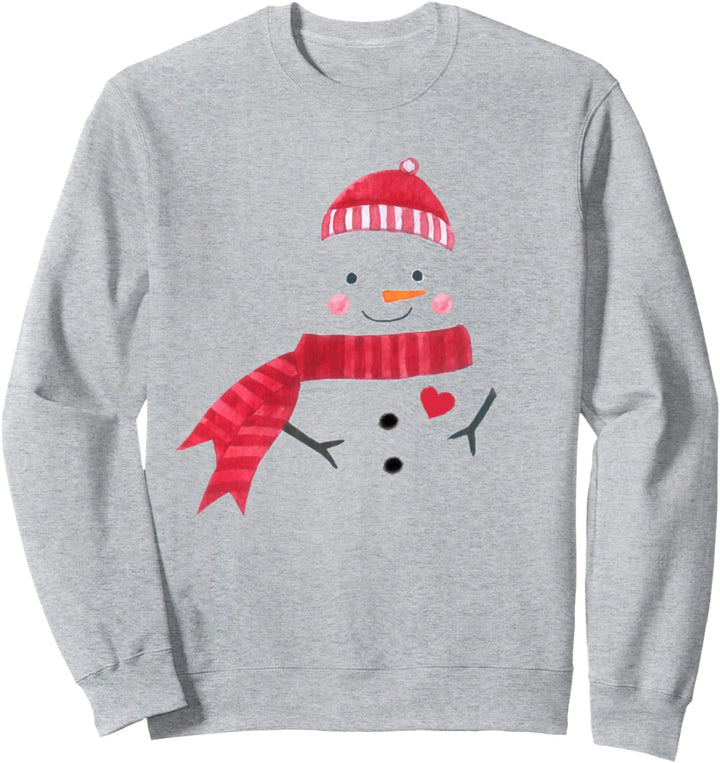 Weihnachtsmann Schneemann Winter Design Urlaub Sweatshirt