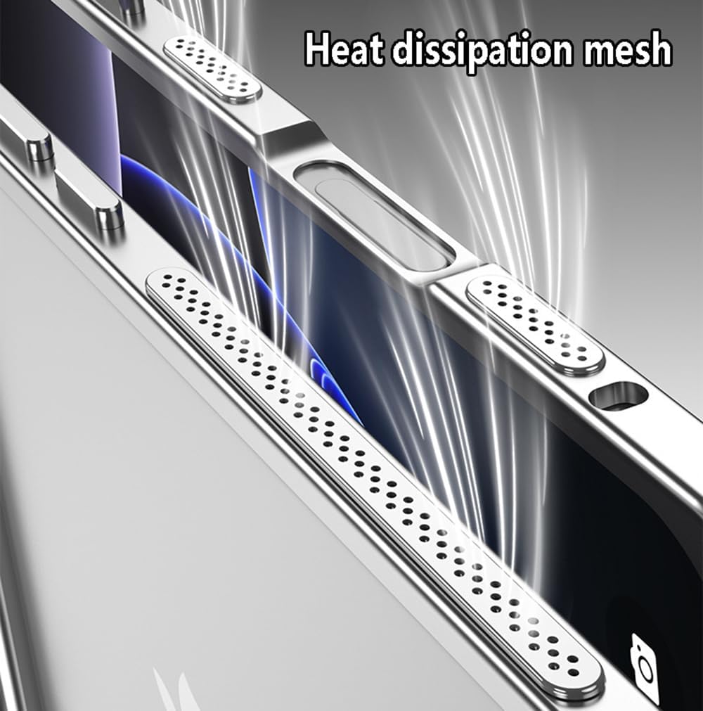 Schutzhülle für iPhone 17 Pro, Rahmen aus Luftfahrt-Aluminiumlegierung, stossfest, rückenfrei, keine