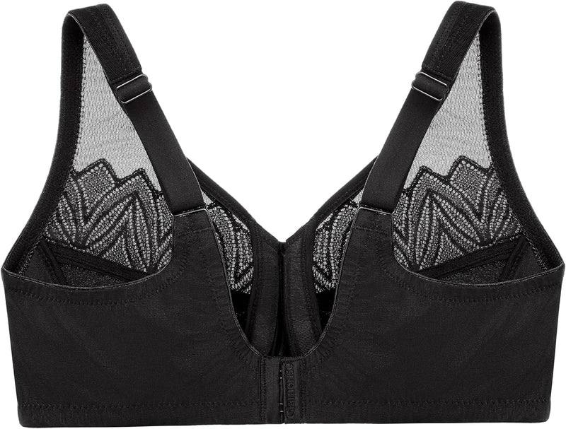 Glamorise Damen Plunge Bra 95D Schwarz, 95D Schwarz