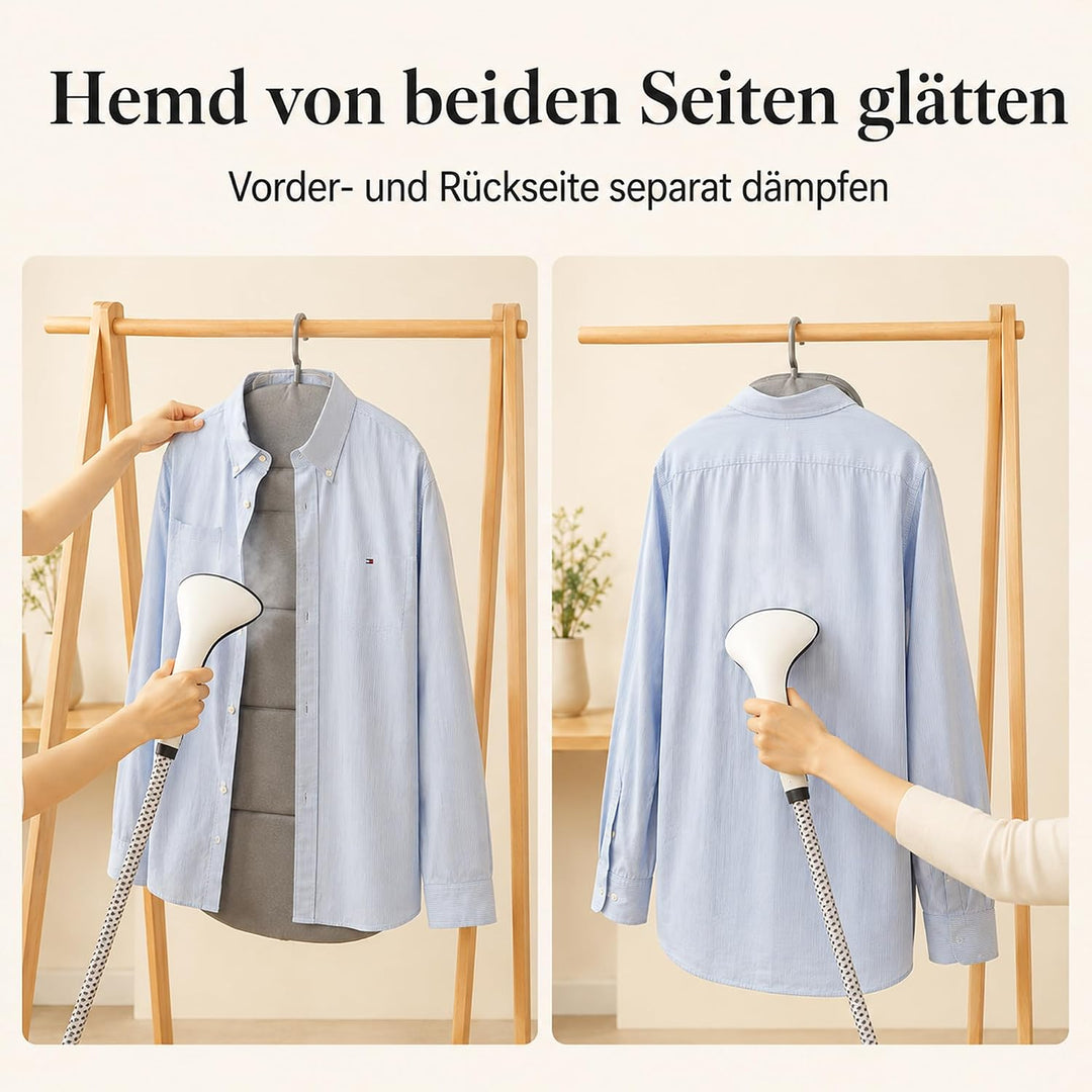 Faltbares Dampfbrett für Steamer und Dampfglätter, Hitzebeständiges Hänge-Bügelbrett für Kleidung, 3